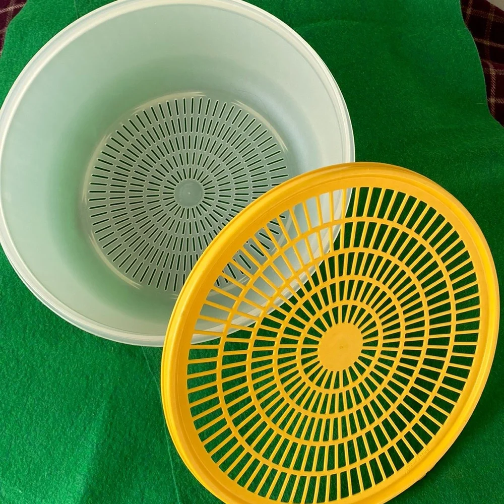 Tupperware Colander/Berry Strainer Bowl/Lid Vintage